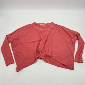 We the free | Coral Long Sleeve cropped pullover Top